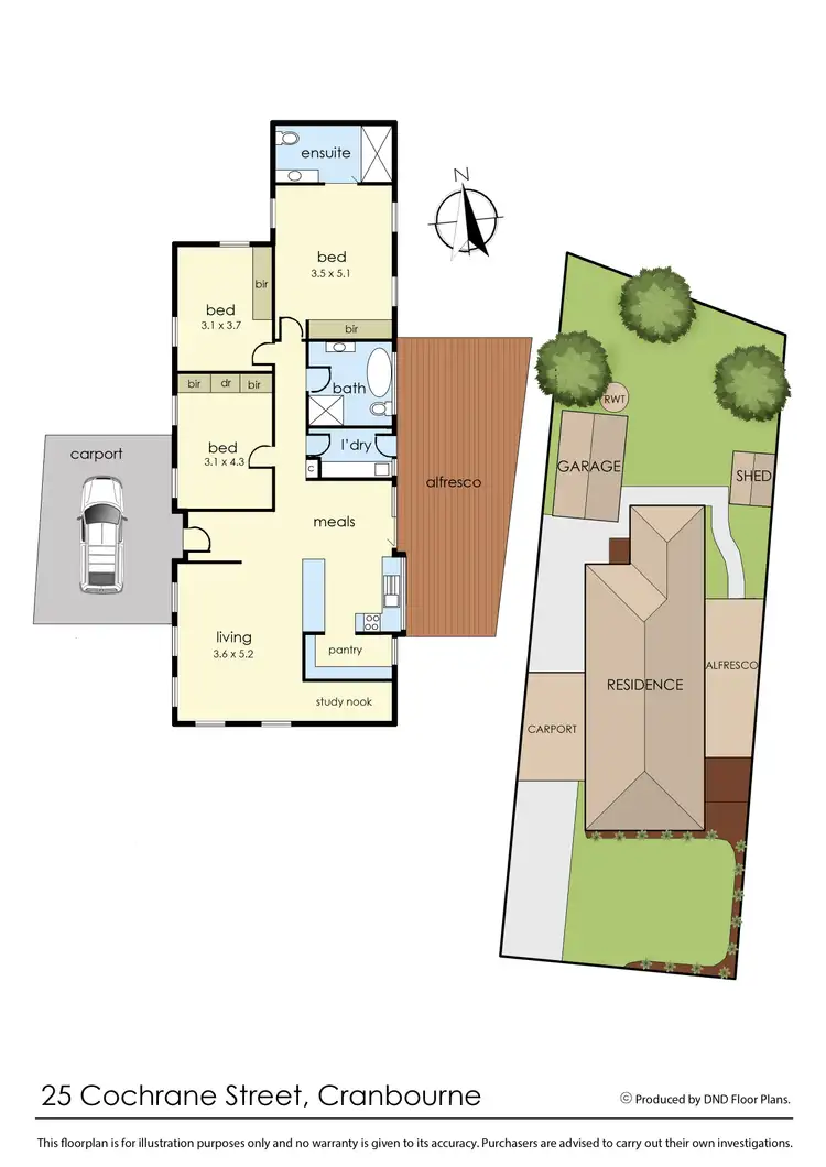Floorplan of Homely house listing, 25 Cochrane Street, Cranbourne VIC 3977