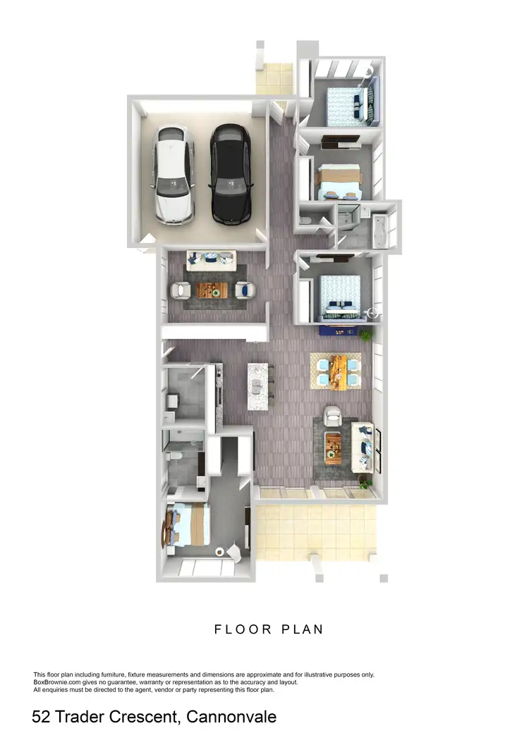 Floorplan of Homely house listing, 52 Trader Crescent, Cannonvale QLD 4802