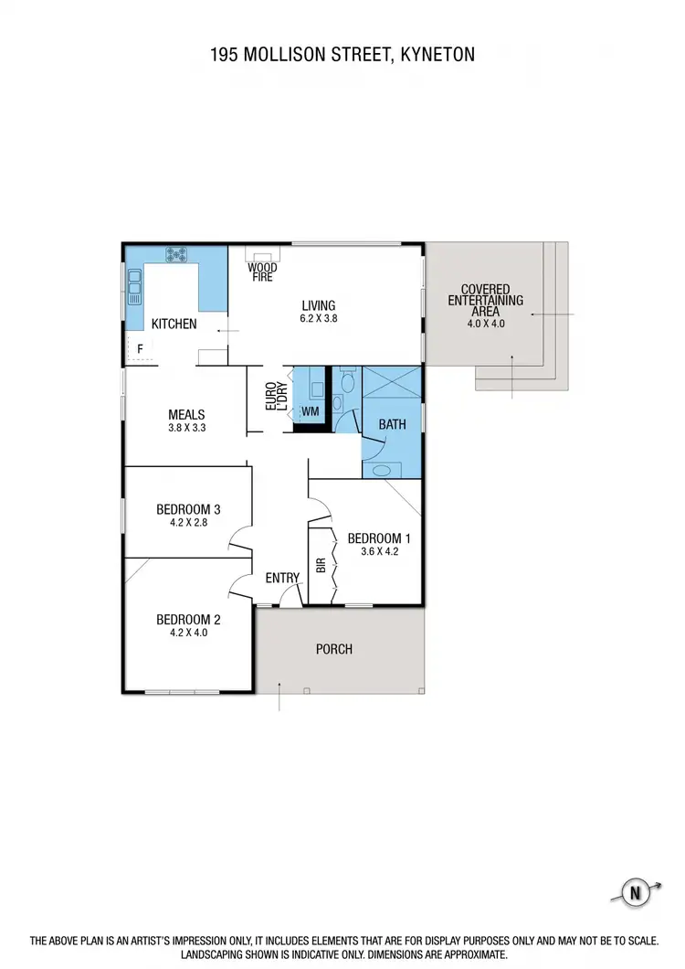 Floorplan of Homely house listing, 195 Mollison Street, Kyneton VIC 3444