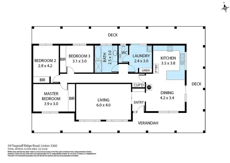 Floorplan of Homely house listing, 54 Flagstaff Ridge Road, Linton VIC 3360