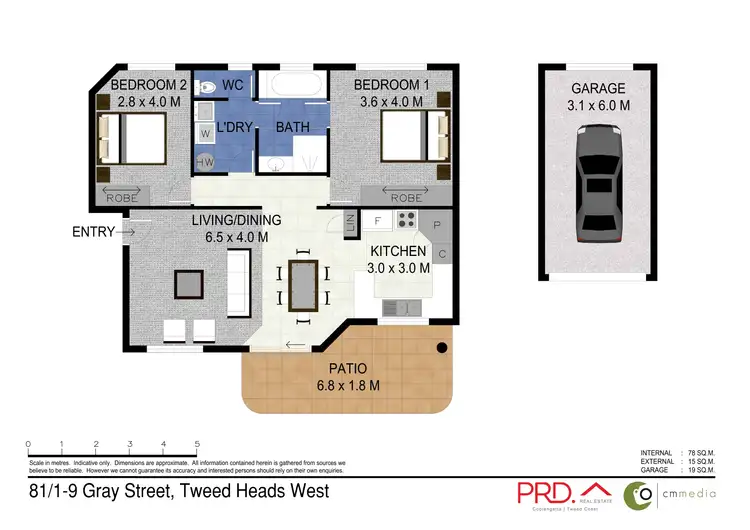 Floorplan of Homely unit listing, 81/1-9 Gray Street, Tweed Heads West NSW 2485