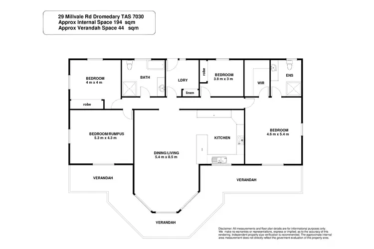 Floorplan of Homely house listing, 29 Millvale Road, Dromedary TAS 7030