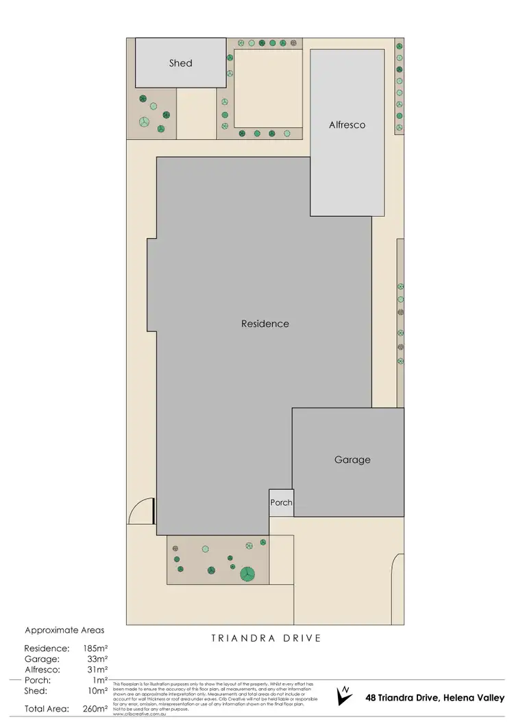 Floorplan of Homely house listing, 48 Triandra Drive, Helena Valley WA 6056