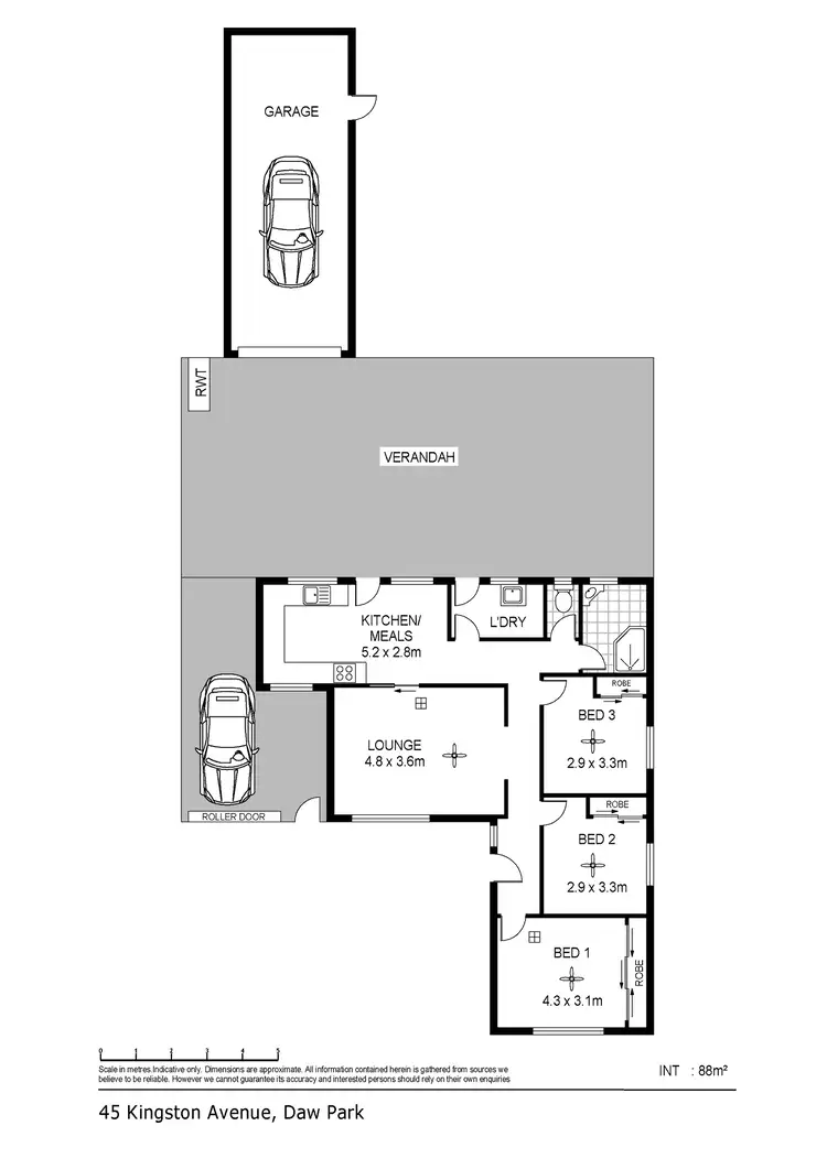 Floorplan of Homely house listing, 45 Kingston Avenue, Daw Park SA 5041