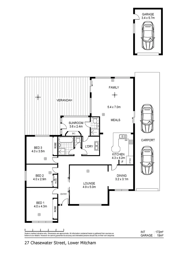 Floorplan of Homely house listing, 27 Chasewater Street, Lower Mitcham SA 5062