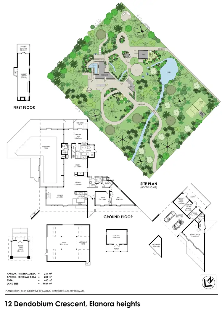 Floorplan of Homely rural property listing, 12 Dendrobium Crescent, Elanora Heights NSW 2101