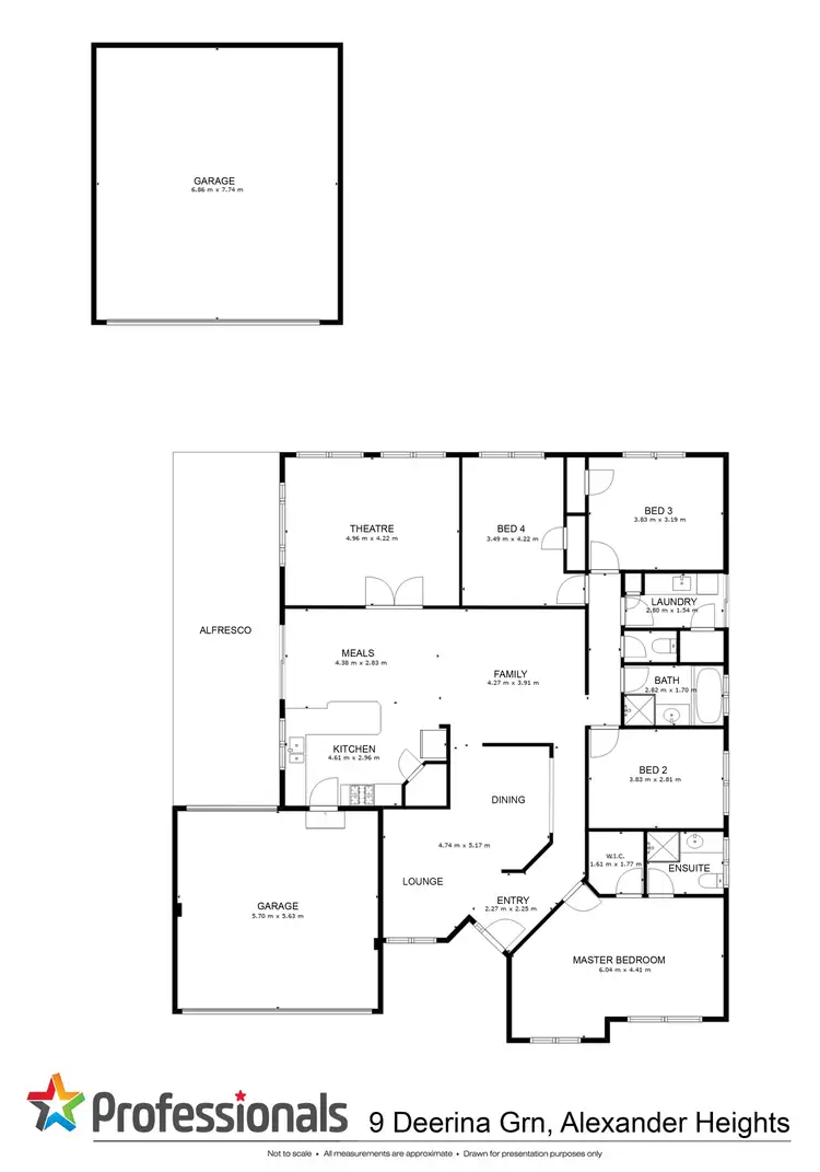 Floorplan of Homely house listing, 9 Deerina Green, Alexander Heights WA 6064