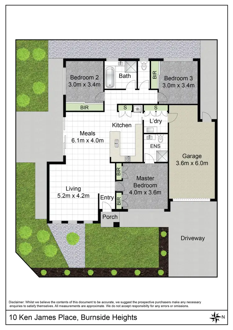 Floorplan of Homely house listing, 10 Ken James Place, Burnside Heights VIC 3023