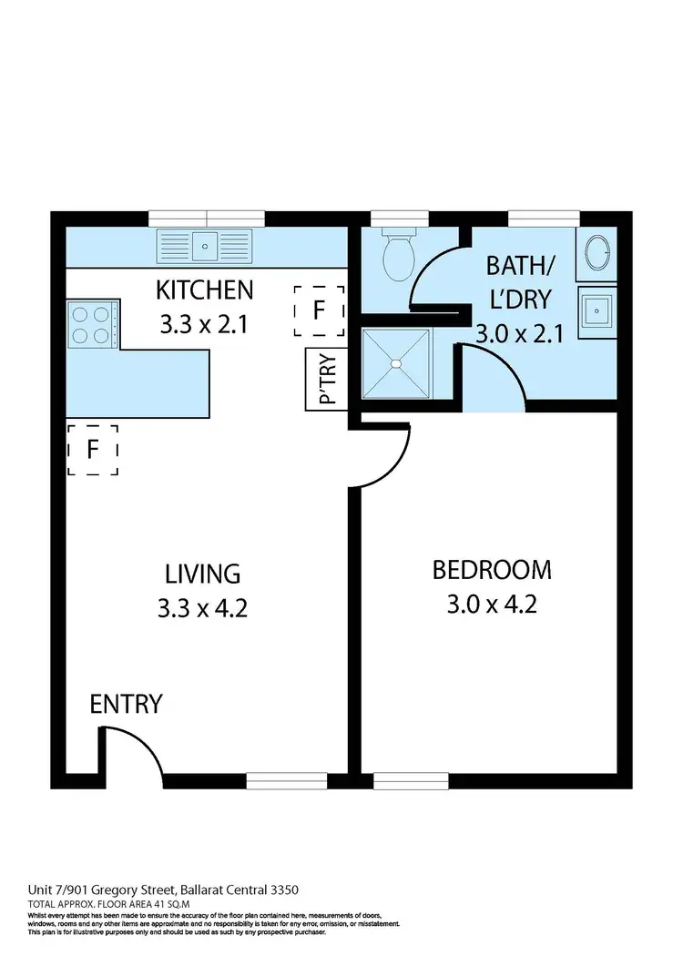 Floorplan of Homely house listing, 4/901 Gregory Street, Ballarat Central VIC 3350