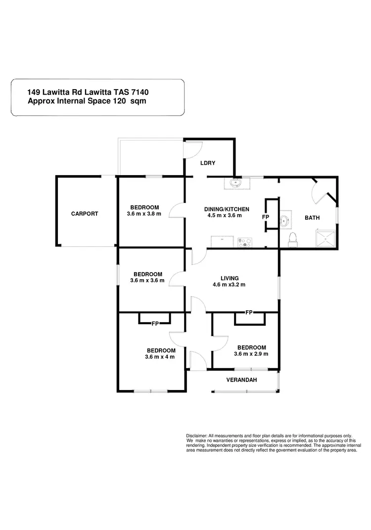 Floorplan of Homely house listing, 149 Lawitta Road, Lawitta TAS 7140