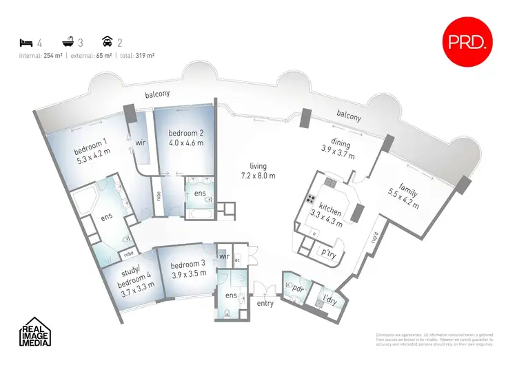Floorplan of Homely apartment listing, 75 Brighton Parade, Southport QLD 4215