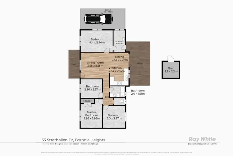 Floorplan of Homely house listing, 33 Strathallen Drive, Boronia Heights QLD 4124