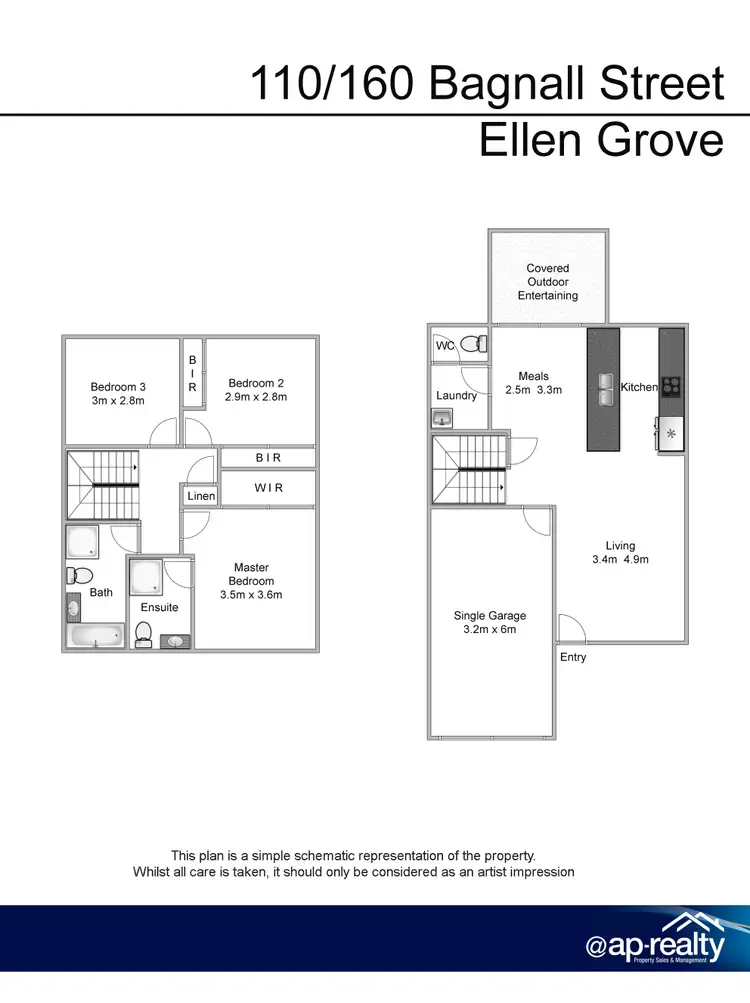 Floorplan of Homely townhouse listing, 110/160 Bagnall Street, Ellen Grove QLD 4078
