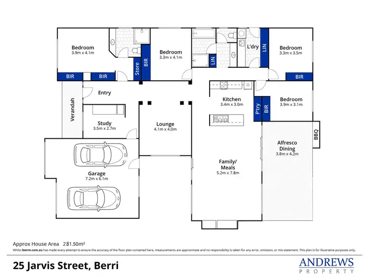Floorplan of Homely house listing, 25 Jarvis Street, Berri SA 5343