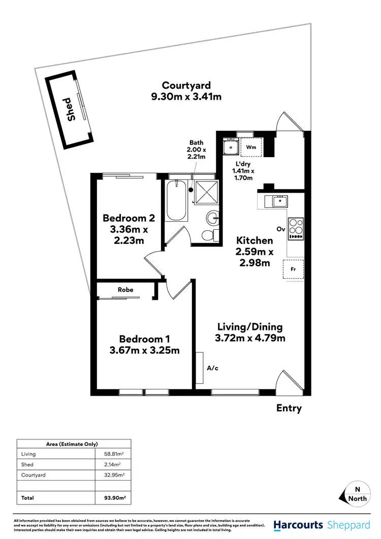 Floorplan of Homely unit listing, 7/2 St Annes Terrace, Glenelg North SA 5045