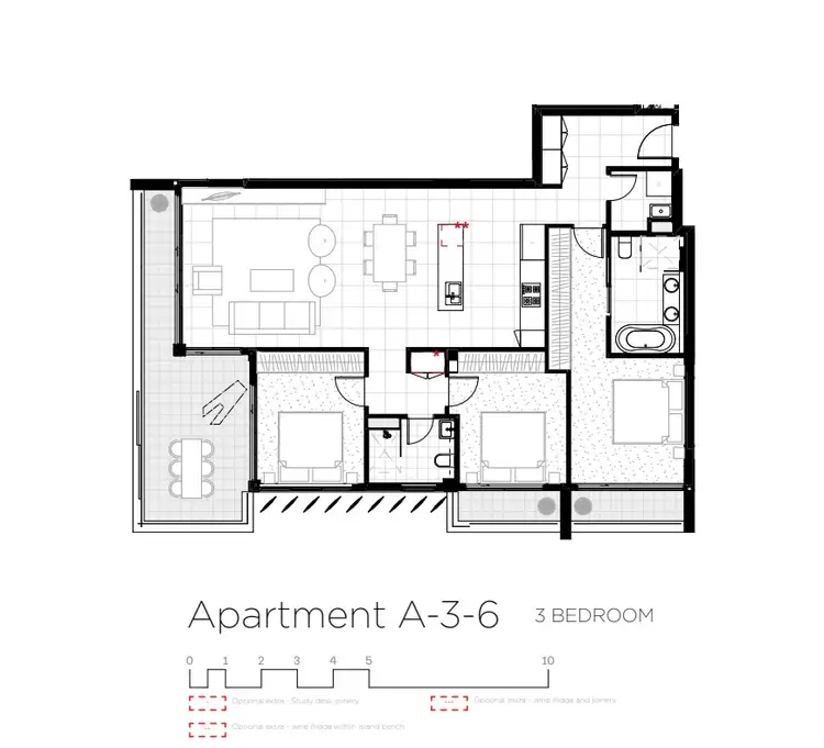 Floorplan of Homely apartment listing, 306/179 Albany Street, Point Frederick NSW 2250