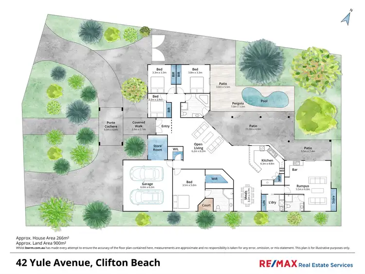 Floorplan of Homely house listing, 42 Yule Avenue, Clifton Beach QLD 4879