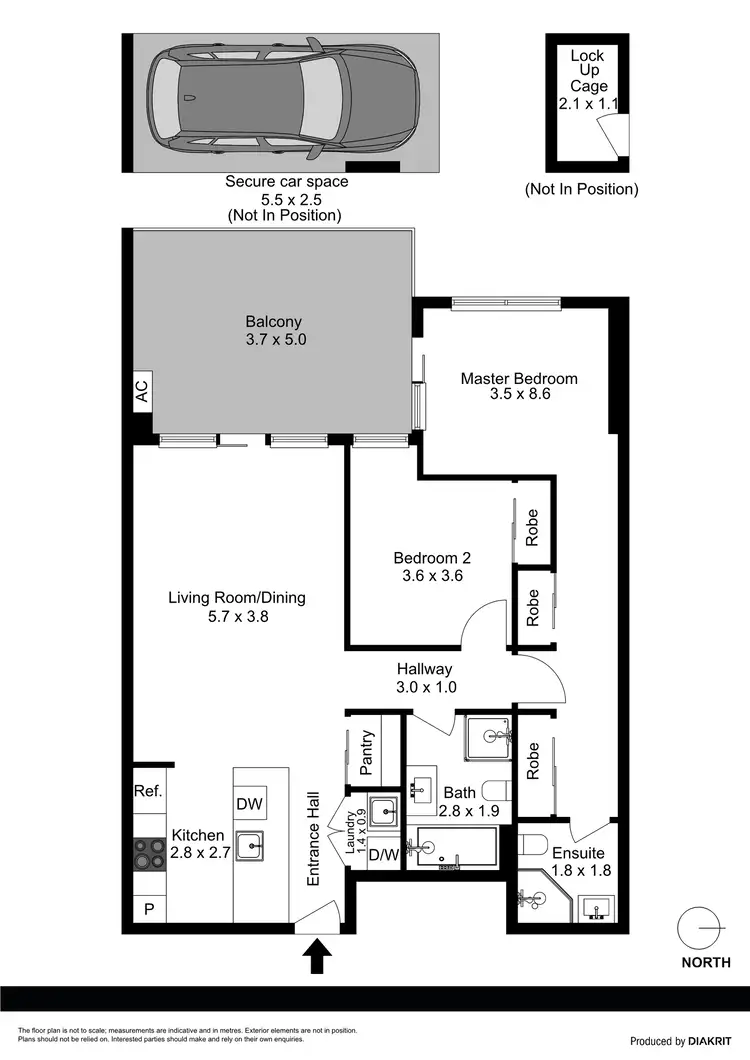 Floorplan of Homely apartment listing, 42/5-9 Waitara Avenue, Waitara NSW 2077