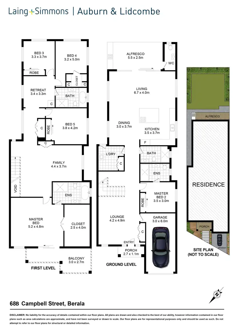 Floorplan of Homely house listing, 68B Campbell St, Berala NSW 2141