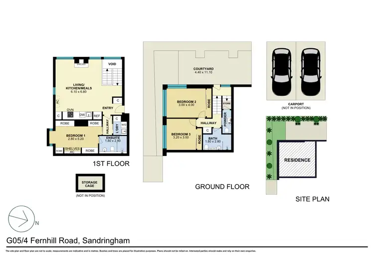 Floorplan of Homely apartment listing, G05/4 Fernhill Road, Sandringham VIC 3191