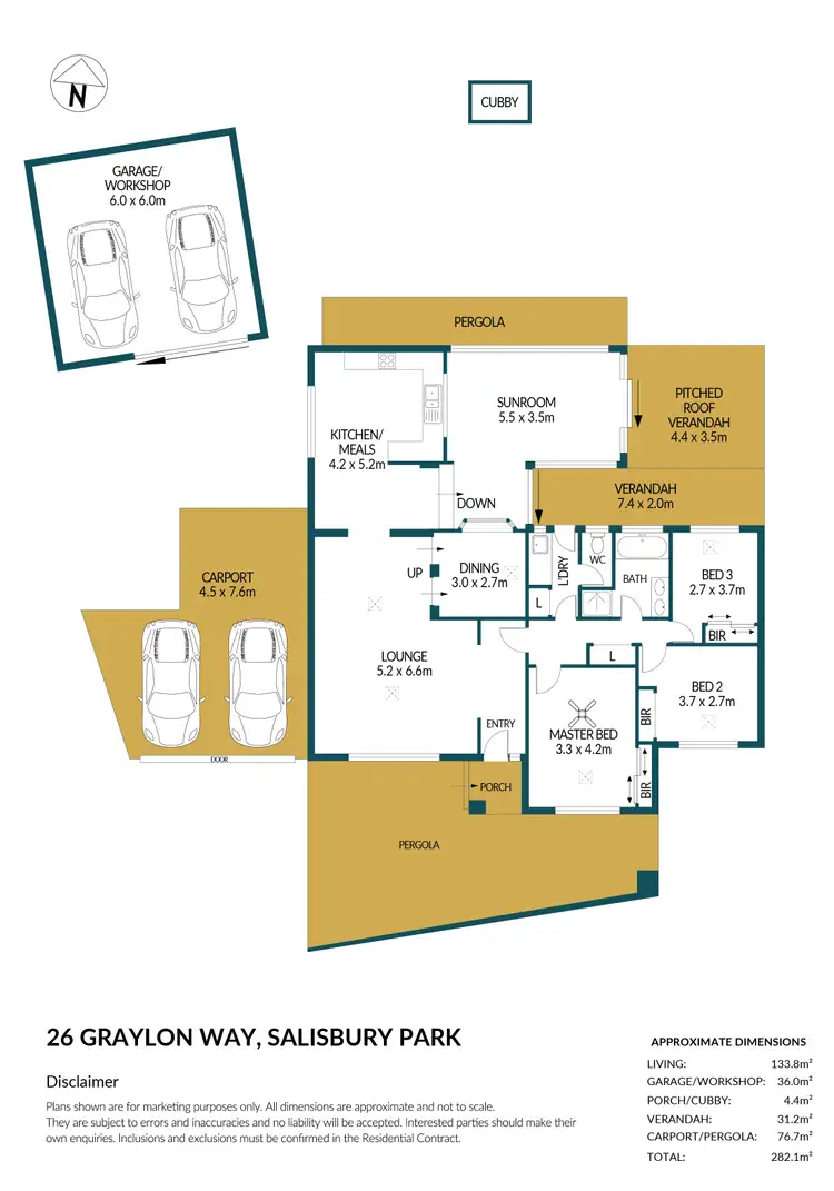 Floorplan of Homely house listing, 26 Graylon Way, Salisbury Park SA 5109