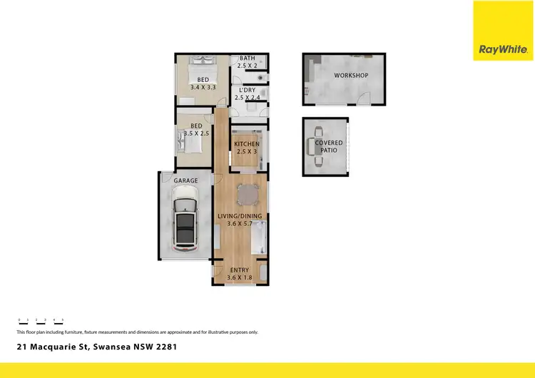 Floorplan of Homely house listing, 21 Macquarie Street, Swansea NSW 2281