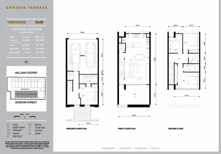 Floorplan of Homely townhouse listing, 3/12 Gordon Street, Maribyrnong VIC 3032
