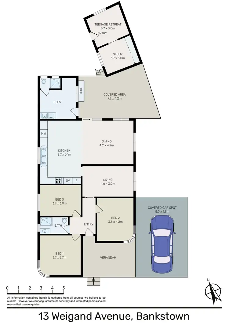 Floorplan of Homely house listing, 13 Weigand Ave, Bankstown NSW 2200