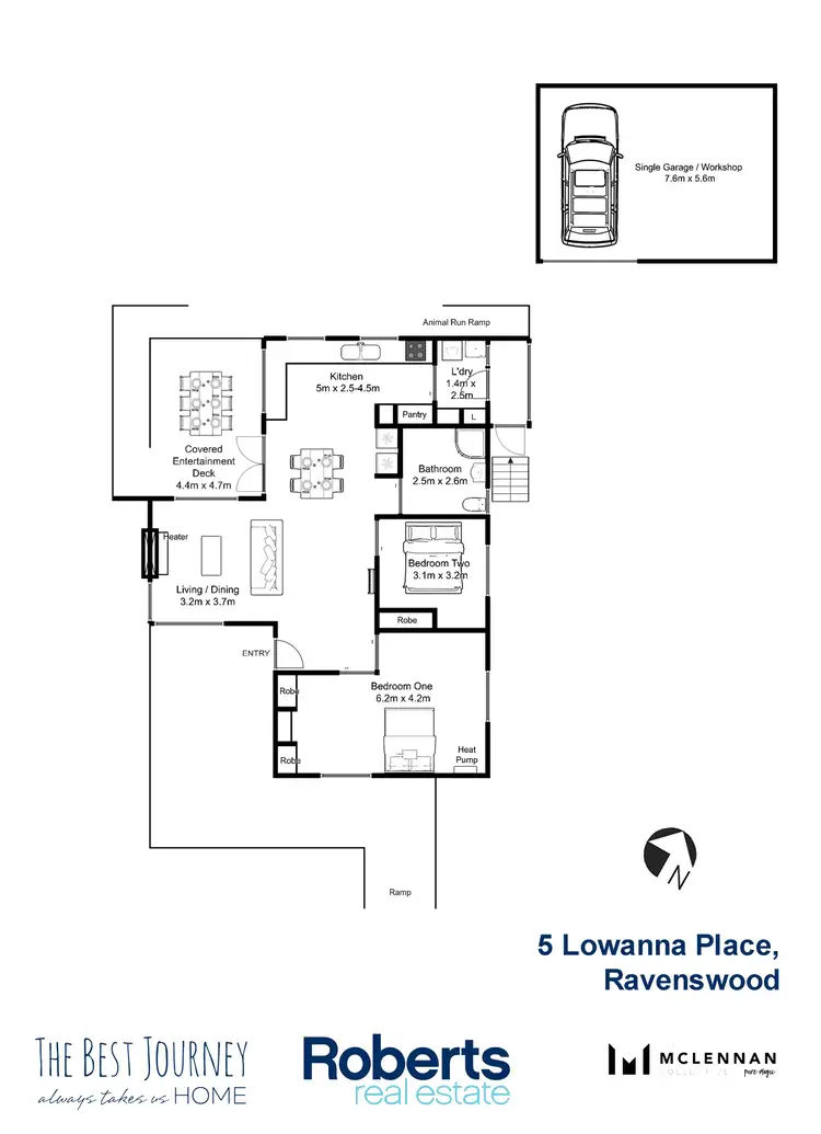 Floorplan of Homely house listing, 5 Lowanna Place, Ravenswood TAS 7250