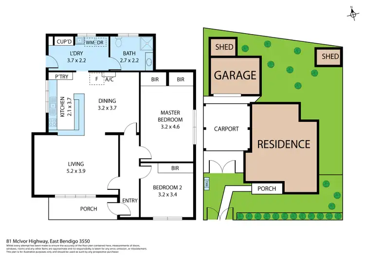 Floorplan of Homely house listing, 81 Mcivor Road, East Bendigo VIC 3550