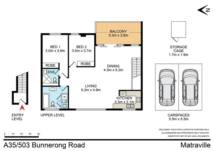 Floorplan of Homely apartment listing, A35/503 Bunnerong Road, Matraville NSW 2036