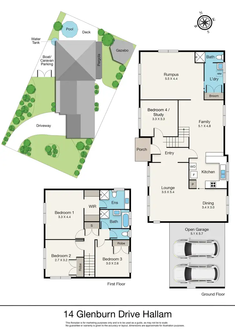 Floorplan of Homely house listing, 14 Glenburn Drive, Hallam VIC 3803