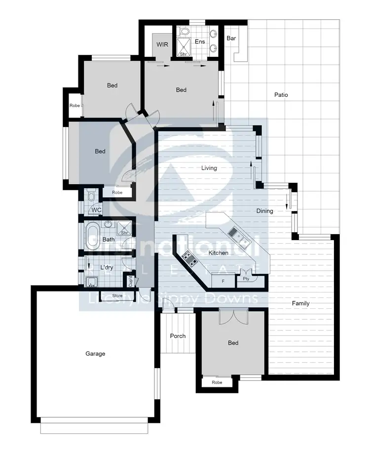 Floorplan of Homely house listing, 144 University Way, Sippy Downs QLD 4556
