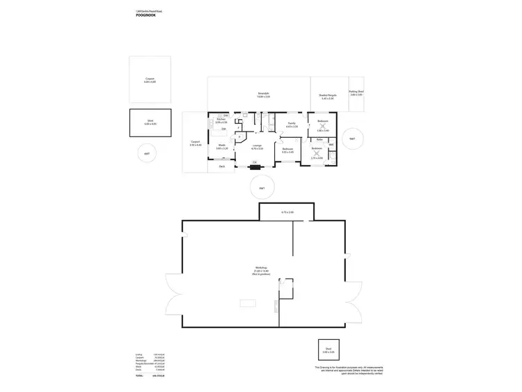 Floorplan of Homely rural property listing, 1249 Devlins Pound Road, Pooginook SA 5330