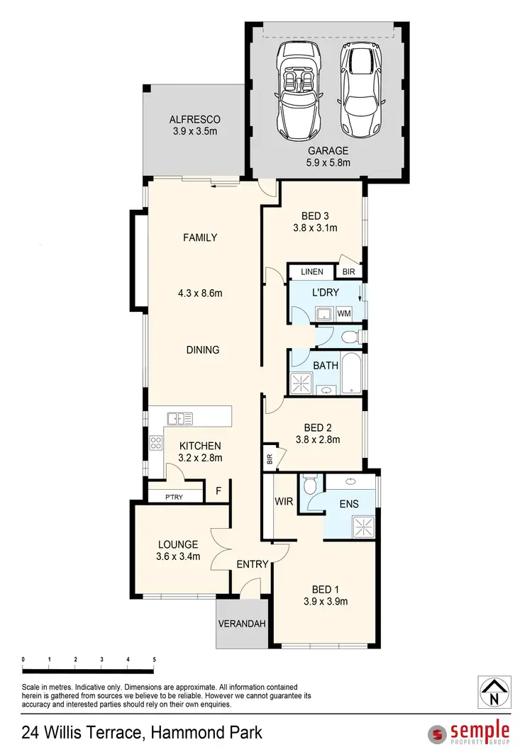 Floorplan of Homely house listing, 10/39 Willis Terrace, Hammond Park WA 6164