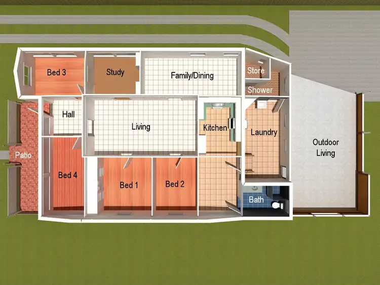 Floorplan of Homely house listing, 33 Hugh Street, West End QLD 4810