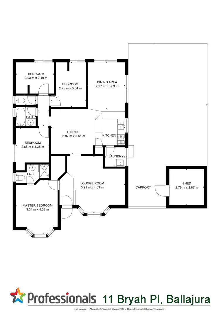 Floorplan of Homely house listing, 11 Bryah Place, Ballajura WA 6066