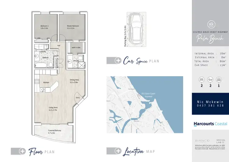 Floorplan of Homely unit listing, 115/955 Gold Coast Highway, Palm Beach QLD 4221