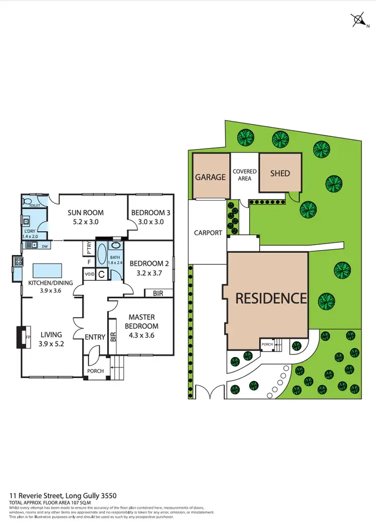 Floorplan of Homely house listing, 11 Reverie Street, Long Gully VIC 3550