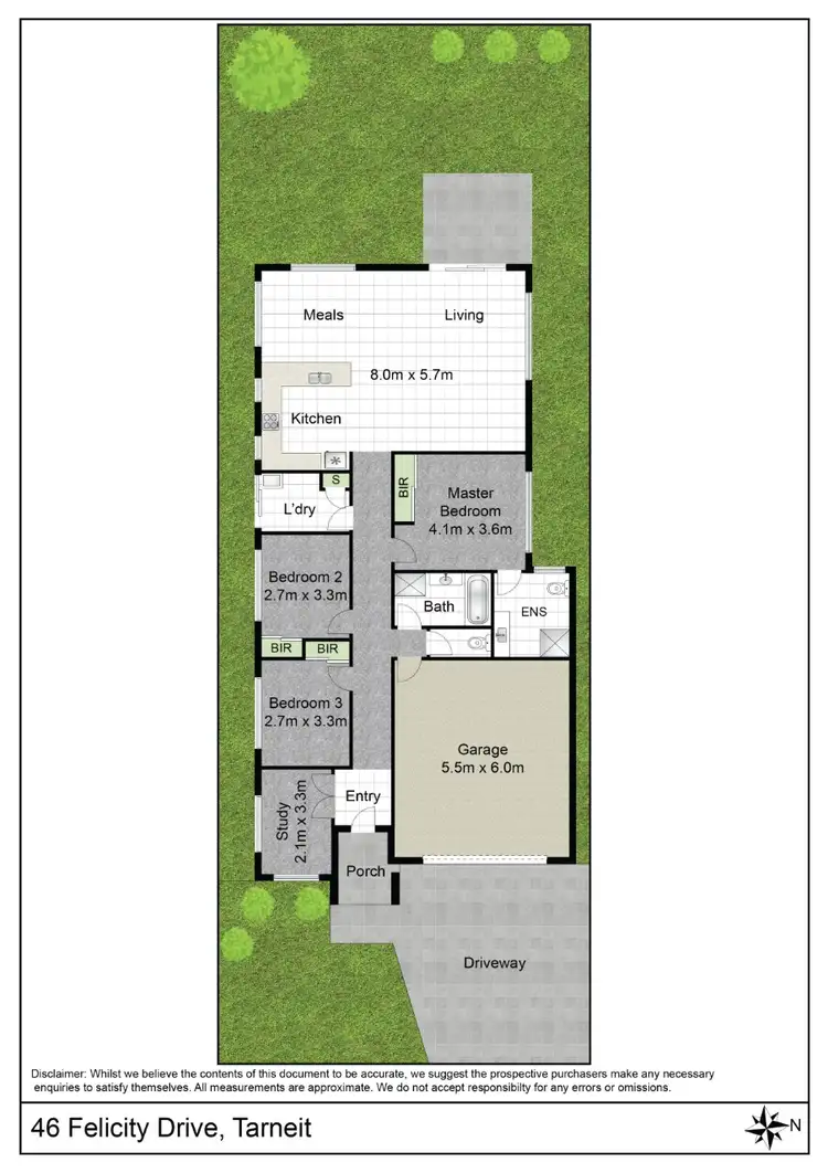Floorplan of Homely house listing, 201 Felicity Drive, Tarneit VIC 3029