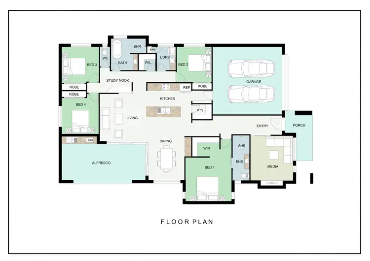 Floorplan of Homely house listing, 1 Darcy Boulevard, Beaconsfield QLD 4740