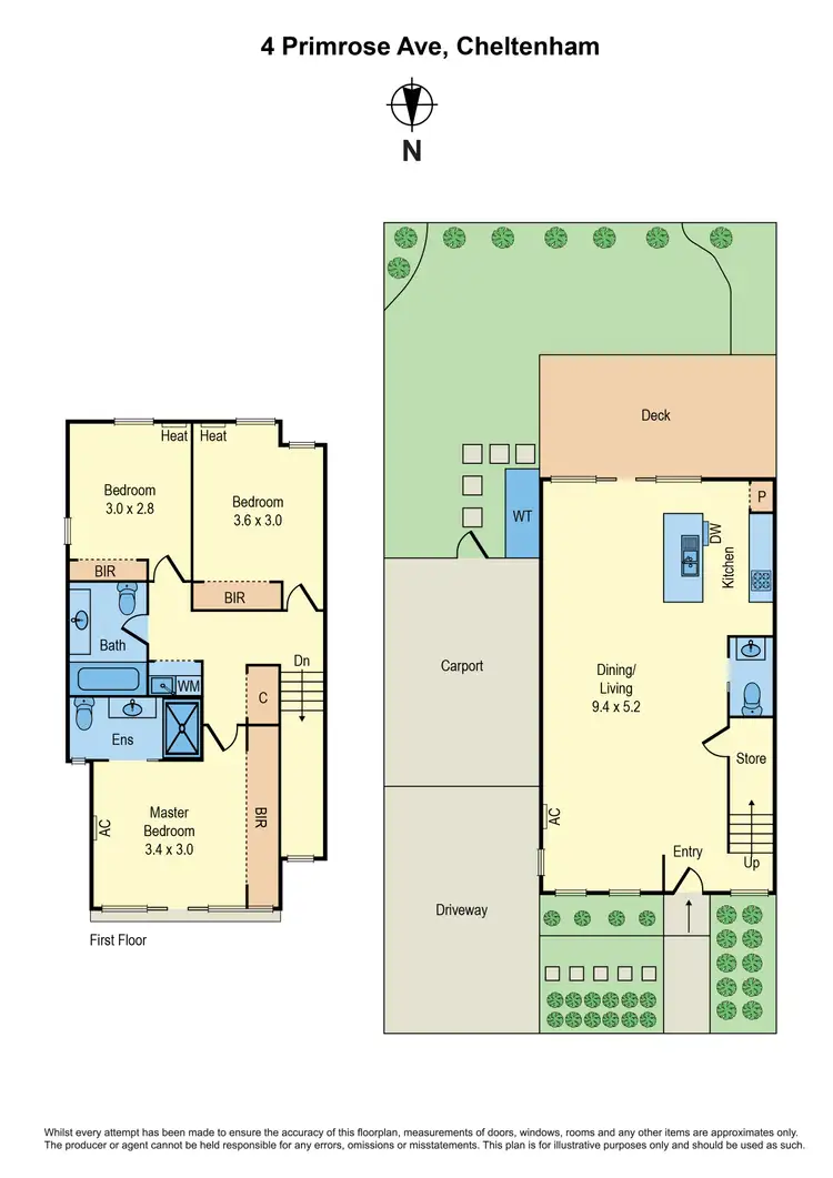 Floorplan of Homely townhouse listing, 4 Primrose Avenue, Cheltenham VIC 3192