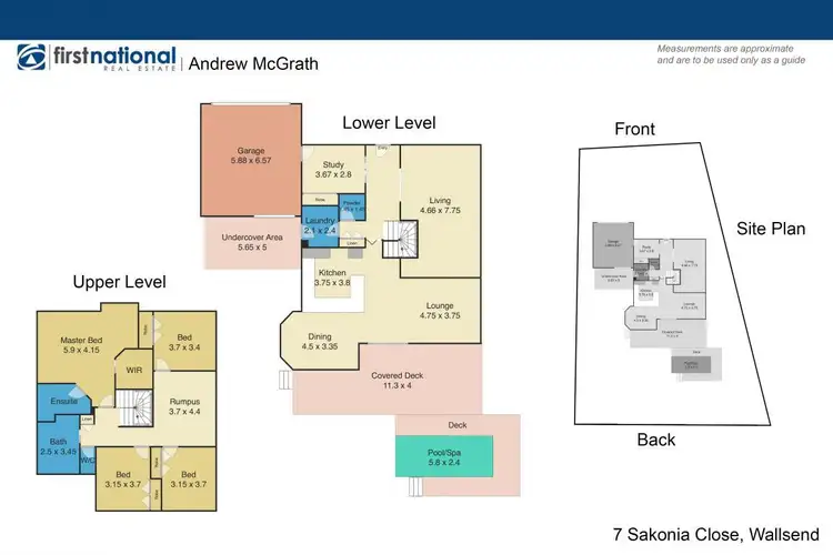 Floorplan of Homely house listing, 7 Sakonia Close, Wallsend NSW 2287