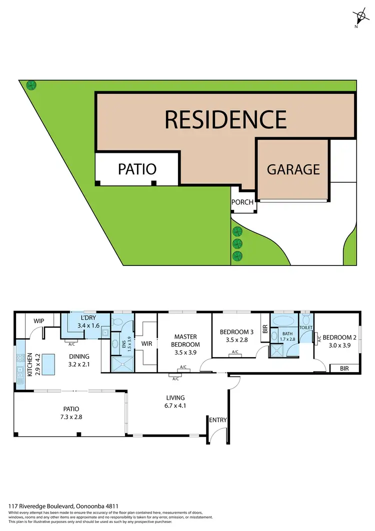 Floorplan of Homely house listing, 117 Riveredge Boulevard, Oonoonba QLD 4811
