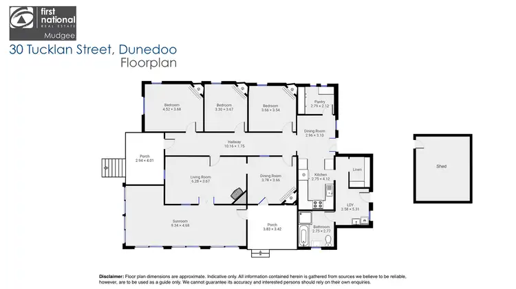 Floorplan of Homely house listing, 30 Tucklan Street, Dunedoo NSW 2844
