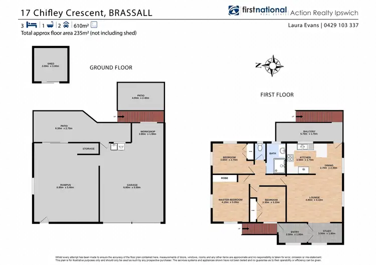 Floorplan of Homely house listing, 17 Chifley Crescent, Brassall QLD 4305