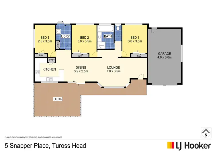 Floorplan of Homely house listing, 5 Snapper Place, Tuross Head NSW 2537