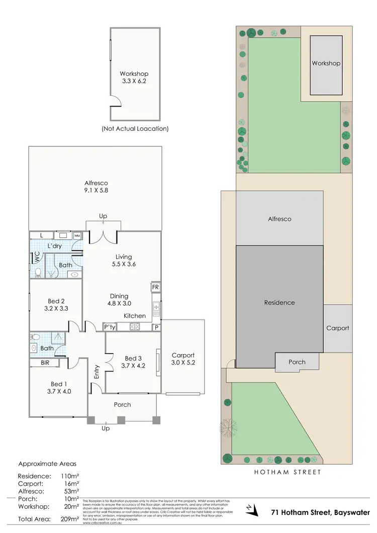 Floorplan of Homely house listing, 71 Hotham Street, Bayswater WA 6053