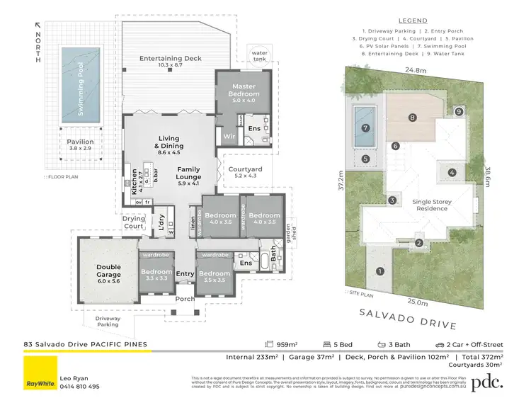 Floorplan of Homely house listing, 83 Salvado Drive, Pacific Pines QLD 4211