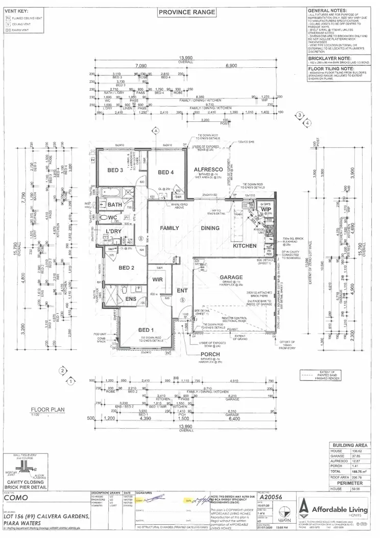 Floorplan of Homely house listing, 9 Calvera Gardens, Piara Waters WA 6112